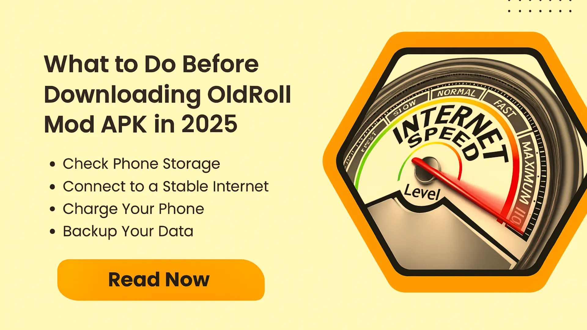 what to do befor install oldroll apk