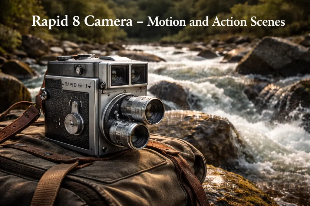 Review the Old Roll Outdoor Cameras Collection 10 Quatre camera from Old Roll outdoor cameras showing manual controls and classic film-style design