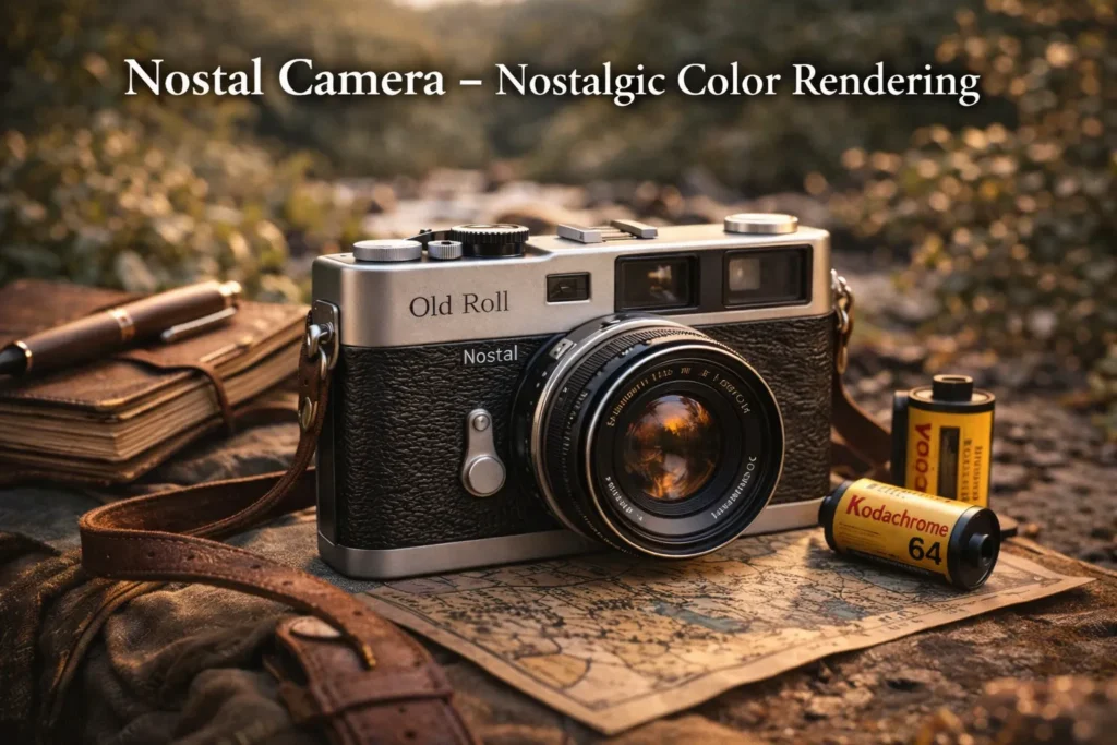 Review the Old Roll Outdoor Cameras Collection 12 Nostal camera from Old Roll outdoor cameras showing nostalgic color rendering and vintage film-style tones