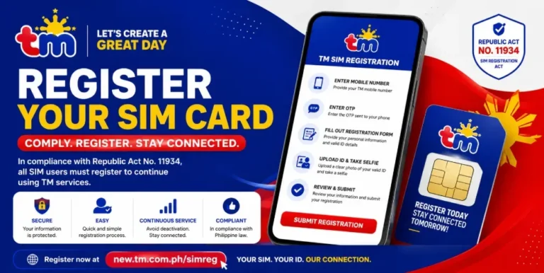 TM SIM Registration Online